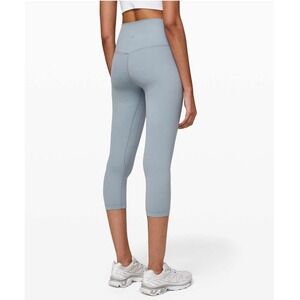 Lululemon Align 21" High Rise Pant Leggings "Chambray" Blue Women's 6 No Pocket